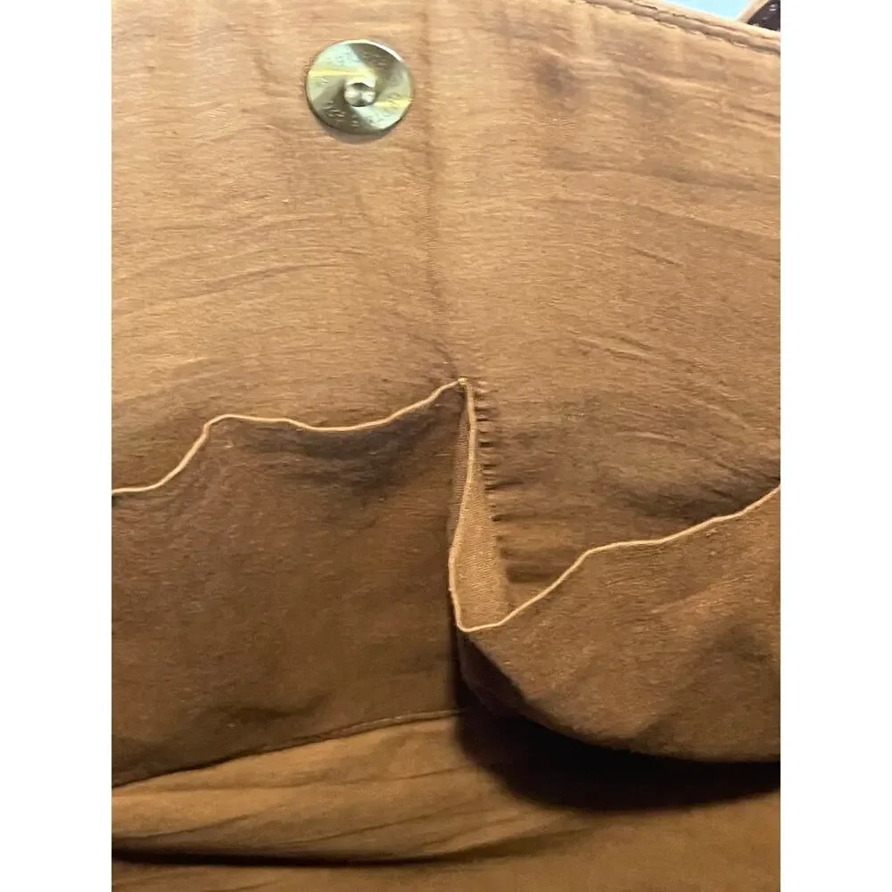 Jane Marie‎ Purse Tote Bag Leather Snakeskin Brown Western Travel